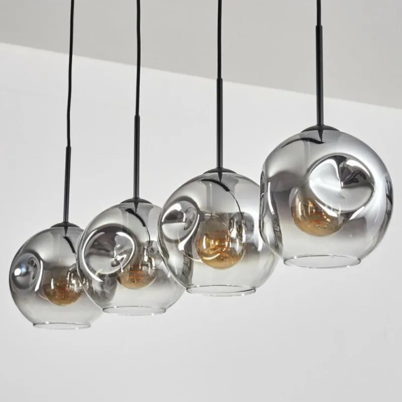 Suspension Verre Fumé-hofstein Ripoll Suspension Clair, Fumé, 4 lumières