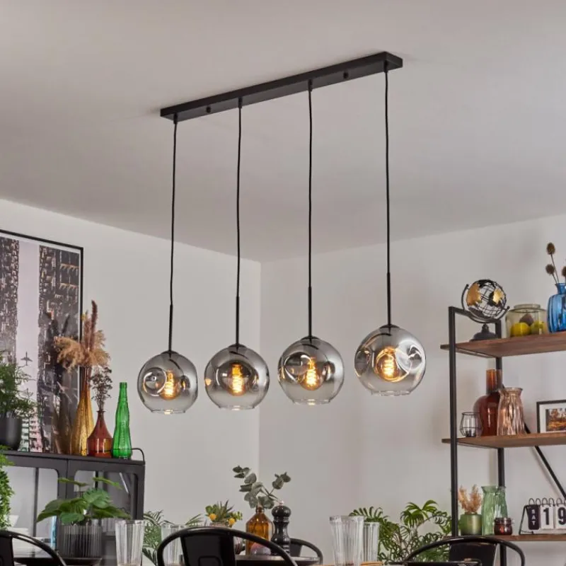 Suspension Verre Fumé-hofstein Ripoll Suspension Clair, Fumé, 4 lumières