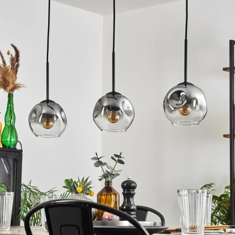 hofstein Ripoll Suspension Clair, Fumé, 3 lumières