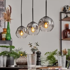 hofstein Ripoll Suspension Clair, Fumé, 3 lumières