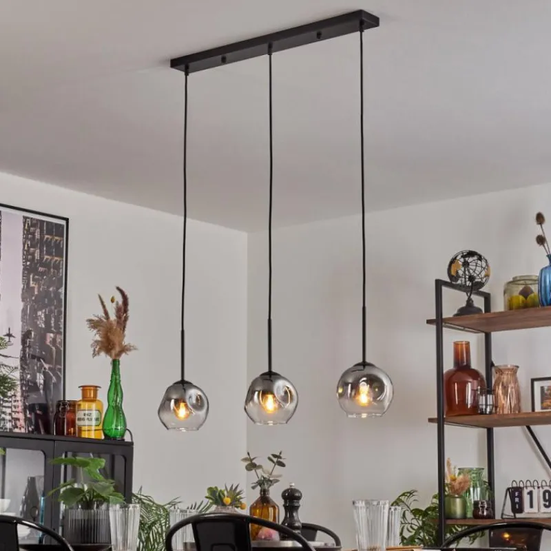 hofstein Ripoll Suspension Clair, Fumé, 3 lumières