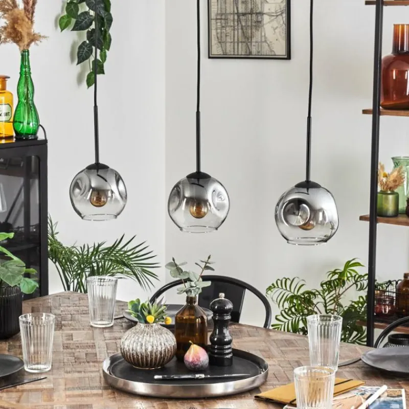 hofstein Ripoll Suspension Clair, Fumé, 3 lumières