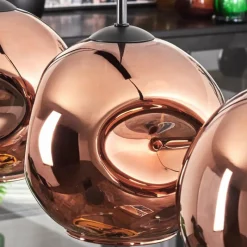 hofstein Ripoll Suspension Cuivré, 4 lumières