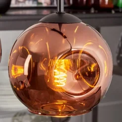 hofstein Ripoll Suspension Cuivré, 3 lumières