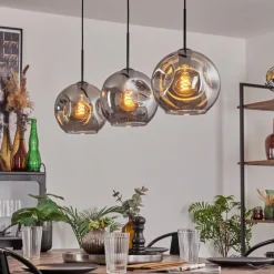 hofstein Ripoll Suspension Fumé, 3 lumières