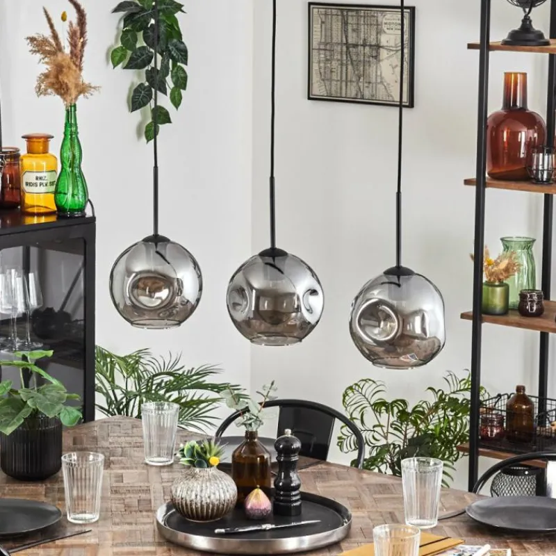 hofstein Ripoll Suspension Fumé, 3 lumières