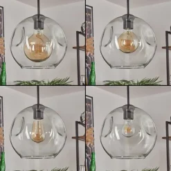 hofstein Ripoll Suspension Noir, 3 lumières