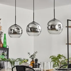 hofstein Ripoll Suspension Noir, 3 lumières