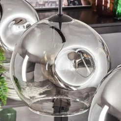 Suspension Verre Fumé-hofstein Ripoll Suspension Noir, 3 lumières