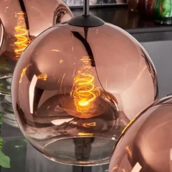 hofstein Ripoll Suspension Noir, 3 lumières