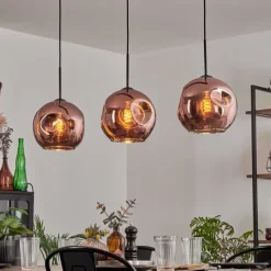 hofstein Ripoll Suspension Noir, 3 lumières