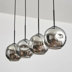 hofstein Ripoll Suspension Noir, 4 lumières