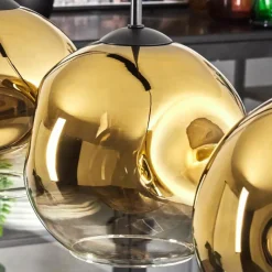 hofstein Ripoll Suspension Noir, 4 lumières