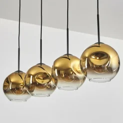 hofstein Ripoll Suspension Noir, 4 lumières