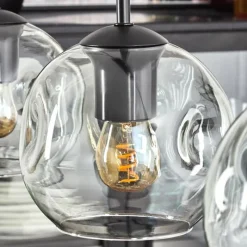 hofstein Ripoll Suspension Noir, 3 lumières