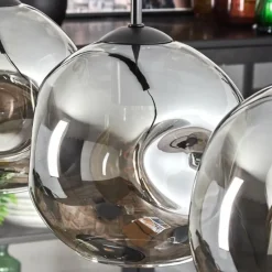 hofstein Ripoll Suspension Noir, 4 lumières