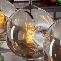 hofstein Ripoll Suspension Noir, 4 lumières