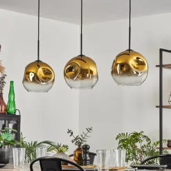 hofstein Ripoll Suspension Or, Clair, 3 lumières