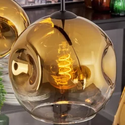 hofstein Ripoll Suspension Or, Clair, 3 lumières