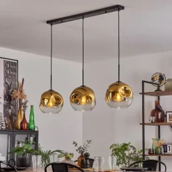 hofstein Ripoll Suspension Or, Clair, 3 lumières