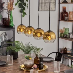 hofstein Ripoll Suspension Or, Clair, 4 lumières