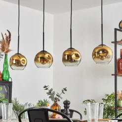 hofstein Ripoll Suspension Or, Clair, 4 lumières