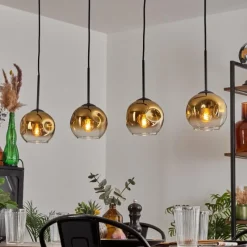 hofstein Ripoll Suspension Or, Clair, 4 lumières