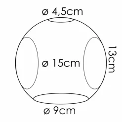 hofstein Ripoll Verre de rechange Chrome, Fumé