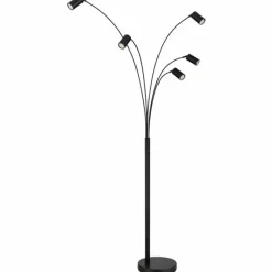 Luminaires Globo Lighting Robby Lampadaire Noir, 5 lumières* Lampadaires Et Lampes Sur Pied