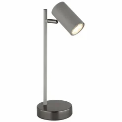 Luminaires Globo Lighting Robby Lampe à poser Chrome, Noir, 1 lumière* Lampes À Poser