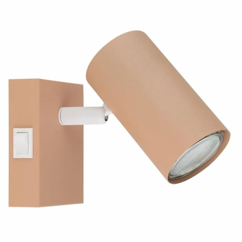 Luminaires Globo Lighting Robby Plafonnier, Spot de plafond, Applique murale, Spot mural Rose, 1 lumière* Spots Et Projecteurs