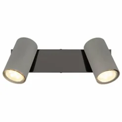 Luminaires Globo Lighting Robby Plafonnier, Spot de plafond, Applique murale, Spot mural Chrome, Noir, 2 lumières* Spots Et Projecteurs