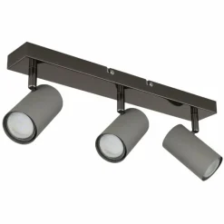 Luminaires Globo Lighting Robby Plafonnier, Spot de plafond, Applique murale, Spot mural Chrome, Noir, 3 lumières* Spots Et Projecteurs