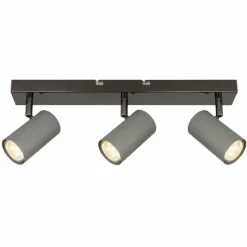 Luminaires Globo Lighting Robby Plafonnier, Spot de plafond, Applique murale, Spot mural Chrome, Noir, 3 lumières* Spots Et Projecteurs