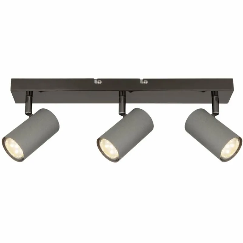 Luminaires Globo Lighting Robby Plafonnier, Spot de plafond, Applique murale, Spot mural Chrome, Noir, 3 lumières* Spots Et Projecteurs