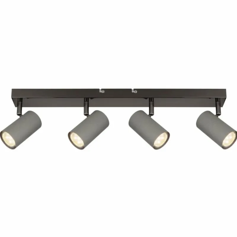 Luminaires Globo Lighting Robby Plafonnier, Spot de plafond, Applique murale, Spot mural Chrome, Noir, 4 lumières* Spots Et Projecteurs