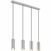 Luminaires Globo Lighting Robby Suspension Nickel mat, 4 lumières* Suspensions