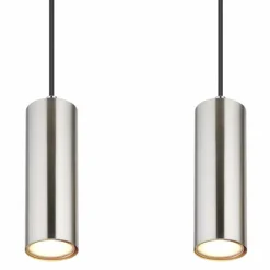 Luminaires Globo Lighting Robby Suspension Nickel mat, 4 lumières* Suspensions