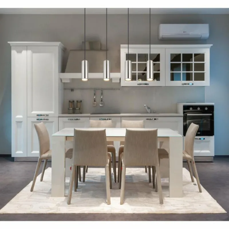 Luminaires Globo Lighting Robby Suspension Nickel mat, 4 lumières* Suspensions