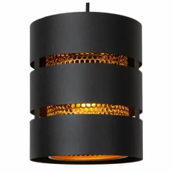 Lampes Dorées-Luminaires Lucide ROSAS Suspension Noir, 3 lumières