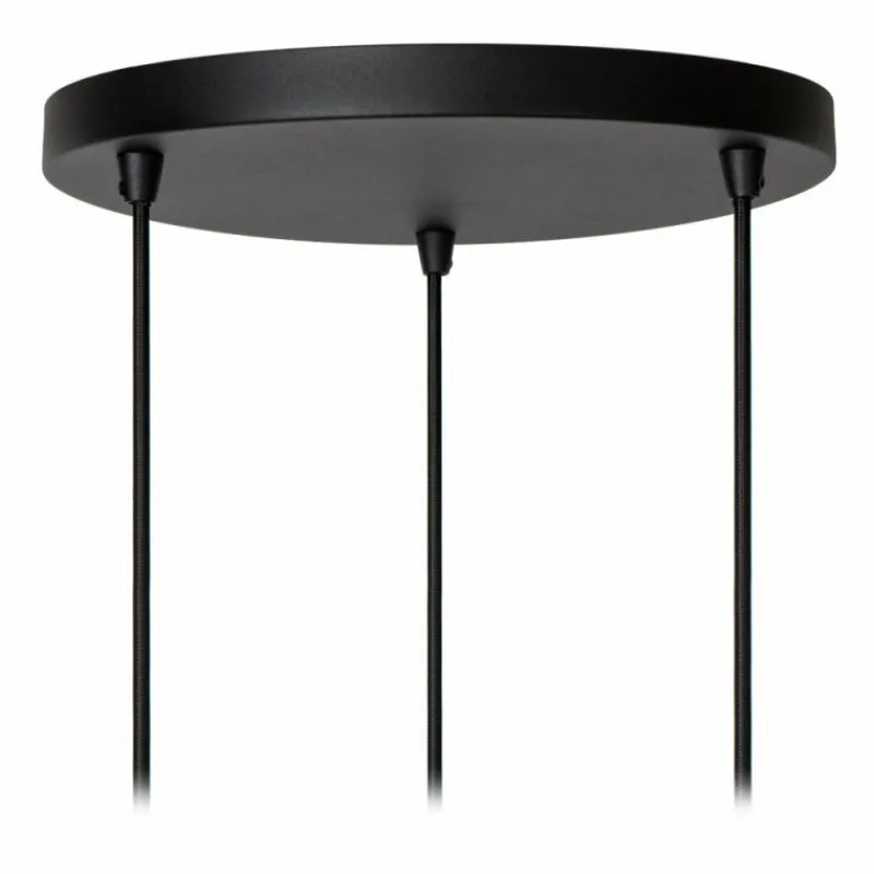 Lampes Dorées-Luminaires Lucide ROSAS Suspension Noir, 3 lumières
