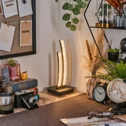 hofstein Rowan Lampe à poser LED Noir, 1 lumière* Lampes À Poser