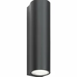 Luminaires LCD Runding Luminaire Up & Down, Applique murale LED Anthracite, 2 lumières