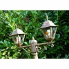 Luminaires Rustiques-hofstein Réverbère Antibes Brun doré, 2 lumières