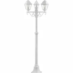 Luminaires Rustiques-Luminaires Brilliant Réverbère Brilliant Nissie Blanc, 3 lumières