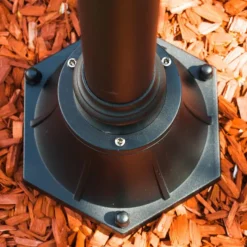 Luminaires Rustiques-hofstein Réverbère Elgin Noir, 2 lumières