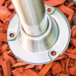 hofstein Réverbère Elima Acier inoxydable, 2 lumières