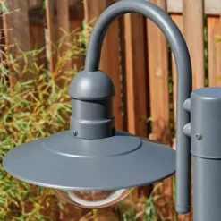 Luminaires Rustiques-hofstein Réverbère Elima Anthracite, 2 lumières