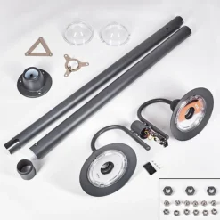 Luminaires Rustiques-hofstein Réverbère Elima Anthracite, 2 lumières