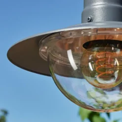 Luminaires Rustiques-hofstein Réverbère Elima Anthracite, 2 lumières